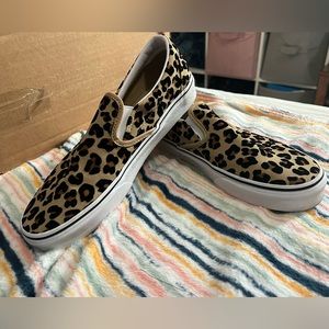 Leopard Print Classic Slip-On Vans